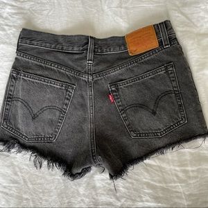 Levi’s 501 high rise jean shorts